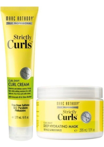 Curls Saç Kremi 177 ml + Curls Nem Maskesi 295 ml
