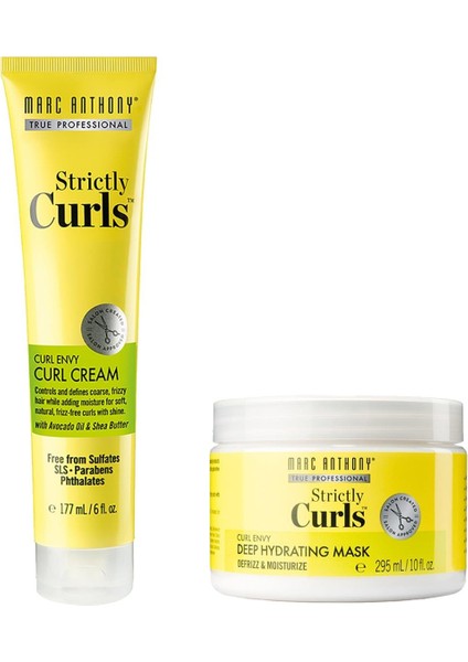Curls Saç Kremi 177 ml + Curls Nem Maskesi 295 ml