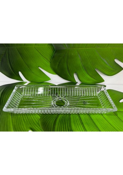 Cam Lüx Dikdörtgen Sunumluk (39X15X4CM)