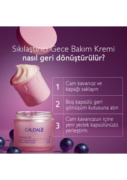 Resveratrol Lift Firming Night Cream Refill Sıkılaştırıcı Gece Bakım Kremi Yedek Kapsül 50ML