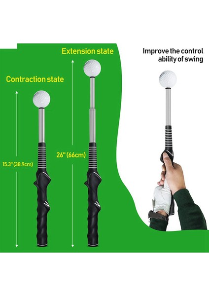 Golf Swing Trainer Yardımı - Esneklik, Tempo ve Güç Için Golf Swing Eğitim Yardımı Golf Isınma Çubuğu (Yurt Dışından) fırsatları