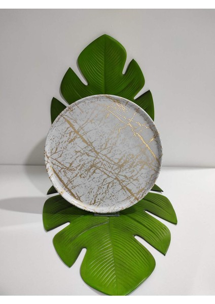 morza Melamin Kırılmaz Serisi Yuvarlak Gold (Çap :32CM)