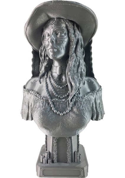 Dorden 3D La Catrina Figür La Calavera De La Catrina Dekoratif Bust