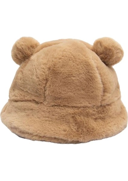 Kadın Sevimli Ayı Kulak Peluş Bucket Şapka fiyatları
