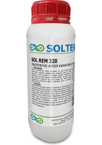 Asidik Karakterli Boya Sökücü - Sol Rem 320