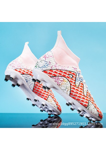 Xinghe Shop Öğrenci Yüksek Top Futbol Ayakkabısı Antrenman (Yurt Dışından)