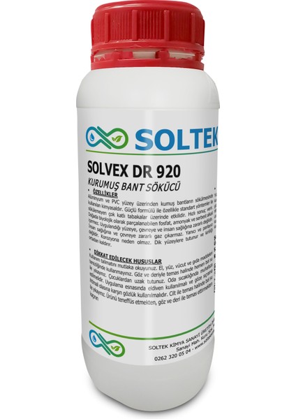 Soltek Kimya Kurumuş Bant Sökücü Solvex Dr 920