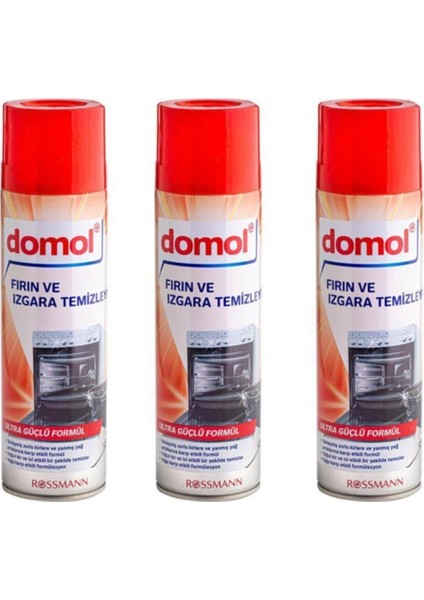 Fırın ve Izgara Temizleyici Köpük 500 ml 3 Adet