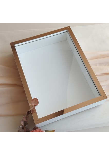 Beyaz 30X40 cm Fotoğraf Bölümsüz Yarı Bronz Isimsiz Ledsiz Gül Saklama Kutusu fiyatları