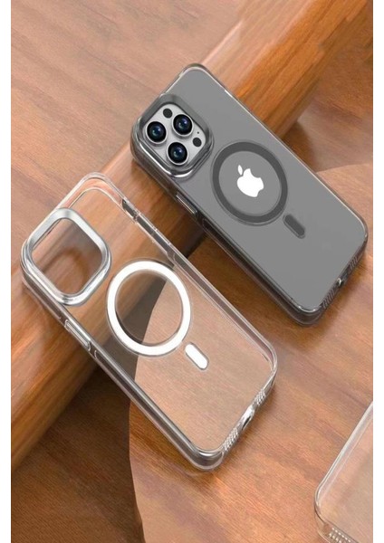 iPhone 14 Pro Max Kılıf Wireless Şarj Özellikli Şeffaf Efsane Kapak