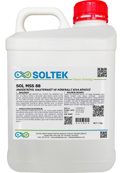 Soltek Kimya Mineral Sıva Sökücü - Sol Mss 88 5 kg