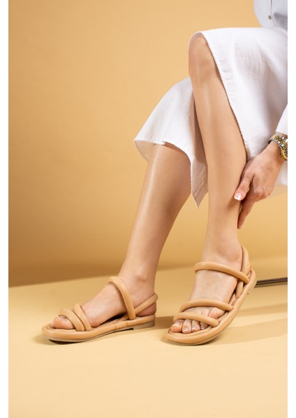 Çift Bant Rahat Taban Kadın Sandalet 007-75-23