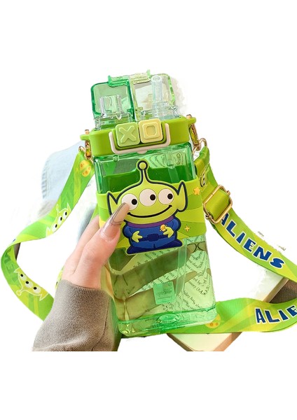 Sanrio Çilek Ayı Çocuk Su Bardağı Yaz Yüksek Değerli Sevimli Hasır Bardak Net Kırmızı Öğrenci Taşınabilir Plastik Bardak (Yurt Dışından)