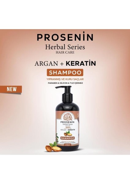 Herbal Series Argan & Keratin Şampuanı 250 Ml