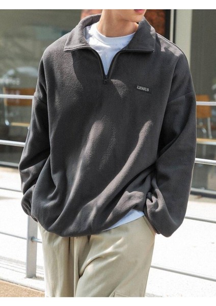 Erkek Polar Oversize Sweatshirt Polar Sweatshirt