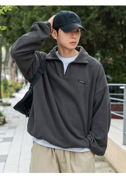 Erkek Polar Oversize Sweatshirt Polar Sweatshirt fiyatları