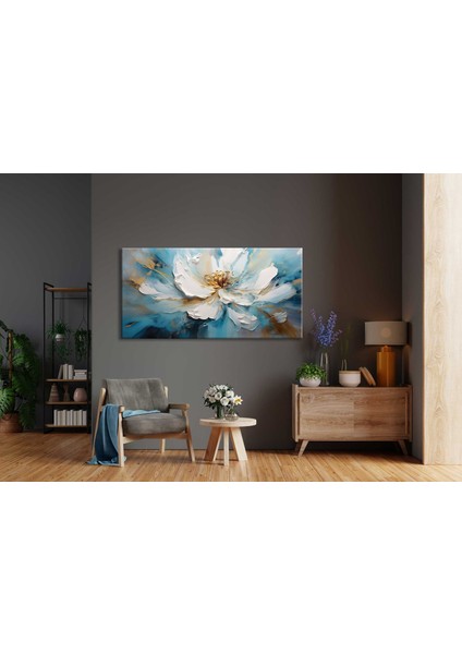 Abstract Art Flower Dekoratif Kanvas Tablo - VOOV2554