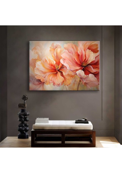 Abstract Art Flower Dekoratif Kanvas Tablo - VOOV2555