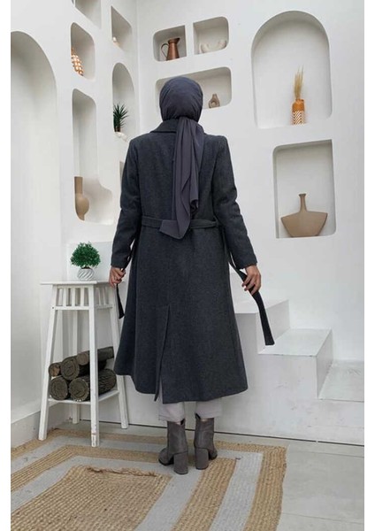 7519 Kaşe Kaban Gri modelleri