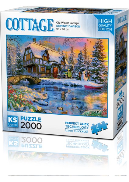 Old Winter Cottage 2000 Parça Puzzle