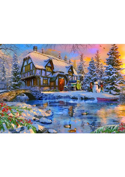 Old Winter Cottage 2000 Parça Puzzle