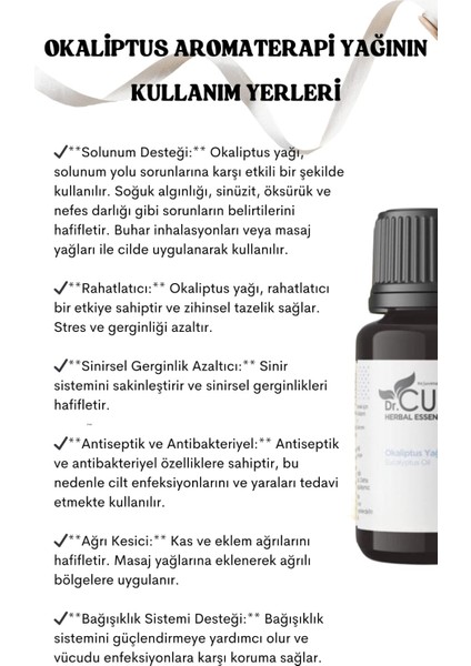 Dr. Cure Dr.cure Organıc Okaliptus Uçucu Yağı 10 ml