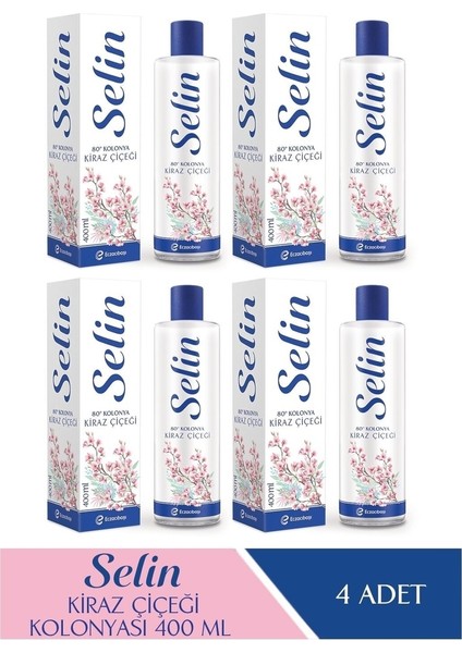 Parfümlü Kolonya Kiraz Çiçeği 400 Ml 4'Lü Set