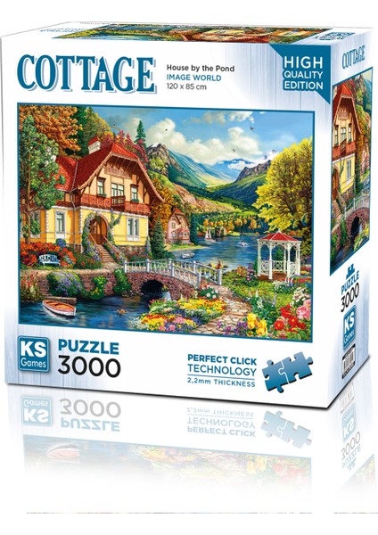 House By The Pond 3000 Parça Puzzle