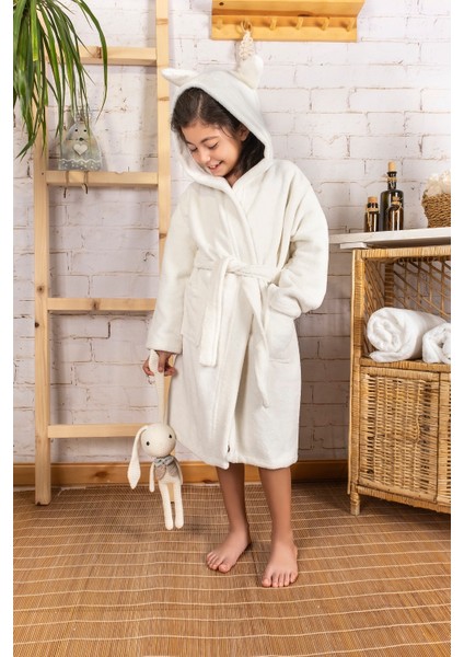 Pamuklu Kapşonlu Yumuşacık kız-erkek Çocuk Bornozu / TAVŞAN fiyatları