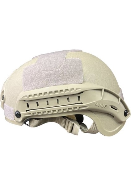 Airsoft Kompozit Raylı Kulaksız Koruyucu Kask Miğfer Haki