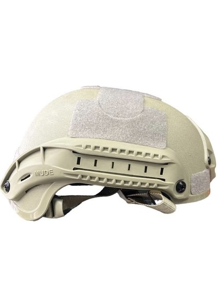 Airsoft Kompozit Raylı Kulaksız Koruyucu Kask Miğfer Haki fiyatları