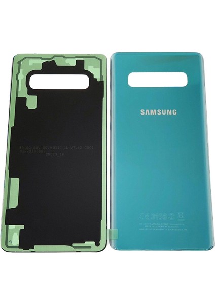 Samsung Galaxy S10 G973F Arka Cam Kapak Batarya Pil Kapağı Mavi