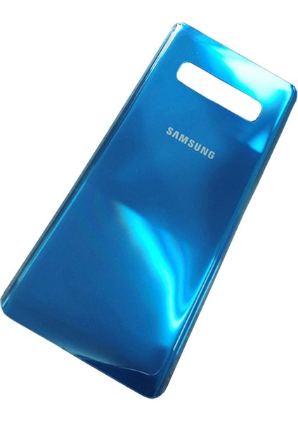 Samsung Galaxy S10 G973F Arka Cam Kapak Batarya Pil Kapağı Mavi