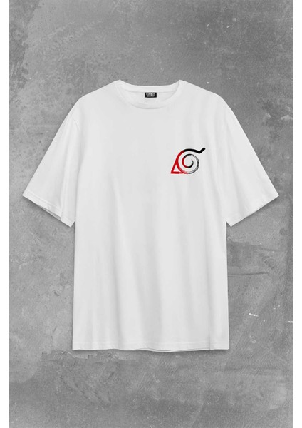 Naruto Kakashi Anime Dizi Sırt Ön Baskılı Oversize Tişört T-Shirt fiyatları
