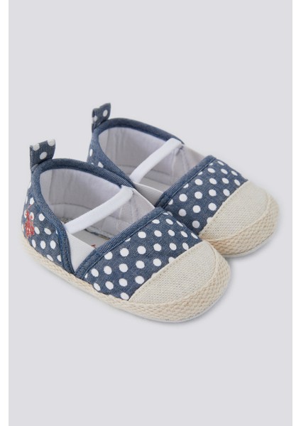 Striped Drawstring Puantiyeli Kız Bebek Ayakkabı modelleri