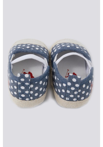 Striped Drawstring Puantiyeli Kız Bebek Ayakkabı