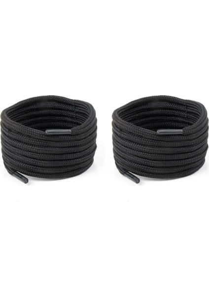 Yuvarlak Bot ve Ayakkabı Bağcığı 150 cm ( Siyah )