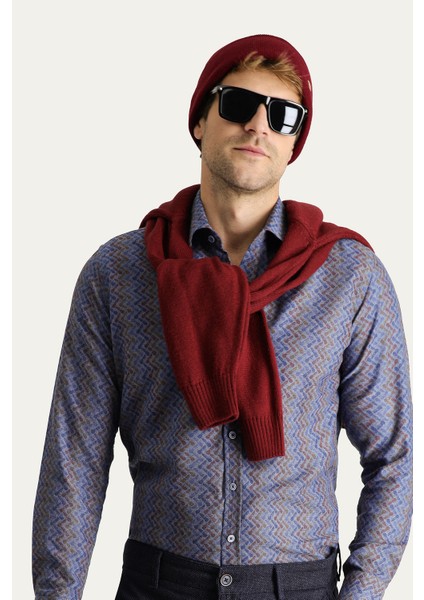 Uzun Kol Slim Fit Baskılı Pamuklu Gömlek fiyatları