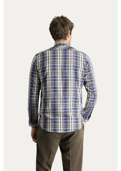 Uzun Kol Regular Fit Ekose Oduncu Pamuklu Gömlek indirimleri