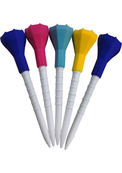 5pack Golf Tees 3.4inç Kullanılabilir Kırılmaz Golf Uygulama I (Yurt Dışından)