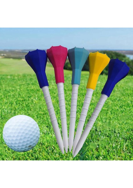 5pack Golf Tees 3.4inç Kullanılabilir Kırılmaz Golf Uygulama I (Yurt Dışından)