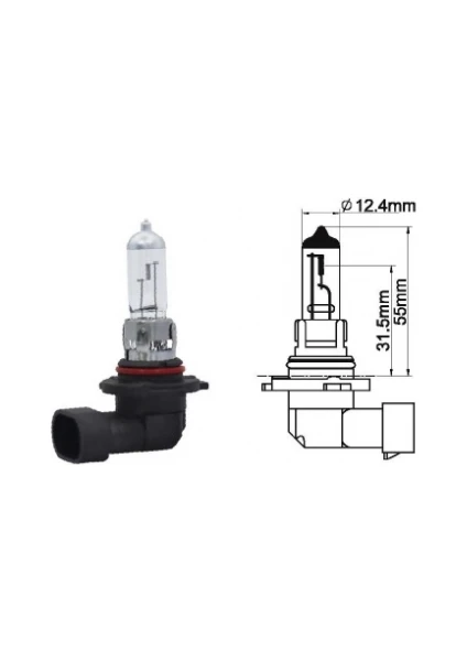 Hb3 Sentinel 9005 60W Ampul Halogen 12V