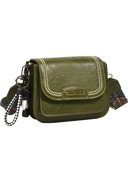 Vintage Geniş Omuz Çapraz Askılı Çanta (Yurt Dışından)