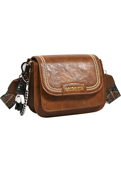 Vintage Geniş Omuz Çapraz Askılı Çanta (Yurt Dışından)