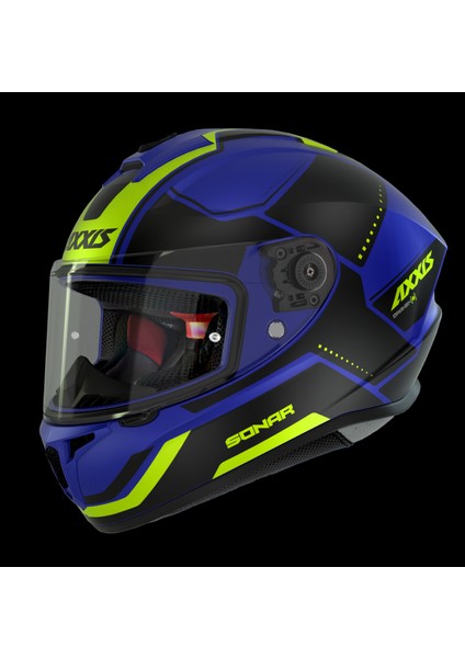 Draken S Sonar E7 Mat Mavi Motosiklet Kask