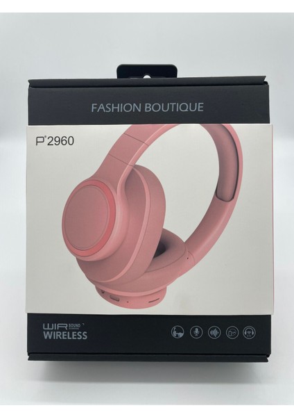 P2960 Kablosuz Kulak Üstü Kulaklık Bluetooth Kulaklık Müzik Kulaklık