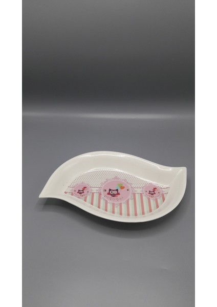 Melamin Elips Sunum Tabak 18X29CM Desen 3