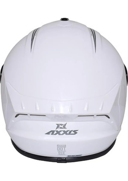 Draken S Solıd V.2 Beyaz Motosiklet Kask