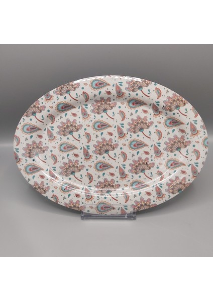 Melamin Basık Kayık Tabak Desenli 34.5 x 24.5 x 1.8 cm 164 gr fiyatları