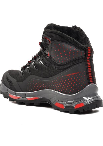 Kaleo-F Siyah-Kırmızı İçi Kürklü Çocuk Outdoor Bot fırsatları